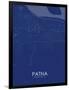 Patna, India Blue Map-null-Framed Poster