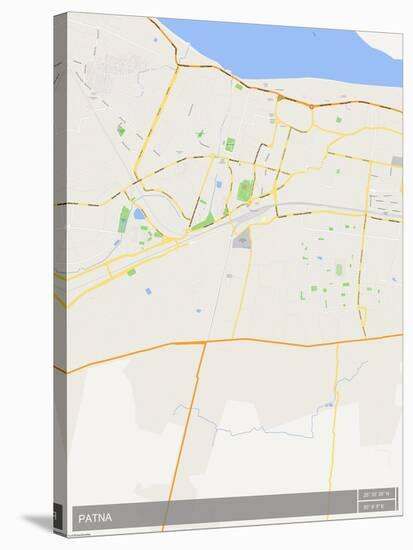 Patna, India Map-null-Stretched Canvas