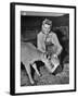 Patricia Colleen Altree Teaching a Calf How to Drink Milk from a Pail-null-Framed Photographic Print