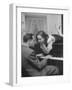 Patricia Kirkland and Tom Beck Acting Out a Famous Hollywood Piano Scene, During Actor's Weekend-Nina Leen-Framed Photographic Print