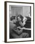 Patricia Kirkland and Tom Beck Acting Out a Famous Hollywood Piano Scene, During Actor's Weekend-Nina Leen-Framed Photographic Print