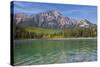 Patricia Lake and Pyramid Mountain, Jasper NP, Alberta, Canada.-Don Paulson-Stretched Canvas