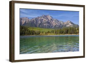 Patricia Lake and Pyramid Mountain, Jasper NP, Alberta, Canada.-Don Paulson-Framed Photographic Print