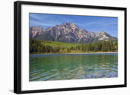 Patricia Lake and Pyramid Mountain, Jasper NP, Alberta, Canada.-Don Paulson-Framed Photographic Print