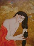 Woman Combing Her Hair, 1999-Patricia O'Brien-Giclee Print