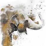 Water Elephant with Gold-Patricia Pinto-Art Print