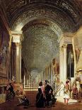 View of the Grande Galerie of the Louvre, 1841-Patrick Allan-fraser-Framed Giclee Print