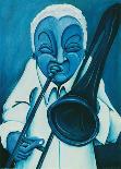 Blue Jazzman III-Patrick Daughton-Art Print