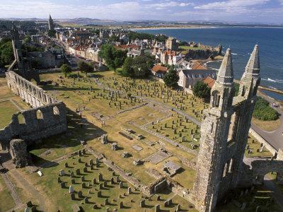 Ruins of St. Andrews Cathedral, Dating from the 14th Century, St. Andrews, Fife, Scotland