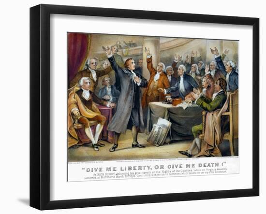 Patrick Henry, 1775-Currier & Ives-Framed Giclee Print