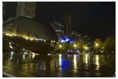 Chicago at night-Patrick  J. Warneka-Framed Photographic Print