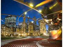 Millennium Park  outdoor theater-Patrick  J. Warneka-Framed Photographic Print