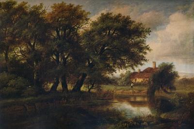 Old Cottages on the Brent, looking towards Harrow, 1830