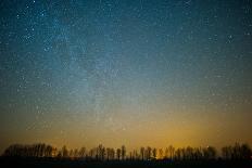 The Sky Is Filled with Stars Above a Field in Gross Neuendorf, Germany-Patrick Pleul-Photo