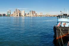 Boston Skyline Panorama-Patrick Poendl-Framed Photographic Print