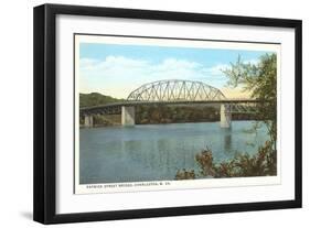 Patrick Street Bridge, Charleston, West Virginia-null-Framed Art Print