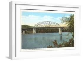 Patrick Street Bridge, Charleston, West Virginia-null-Framed Art Print