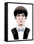 Patrick Troughton as Doctor Who - caricature-Neale Osborne-Framed Stretched Canvas