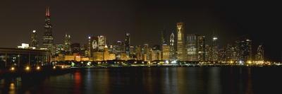 Chicago Blackhawks Skyline-Patrick Warneka-Framed Photographic Print