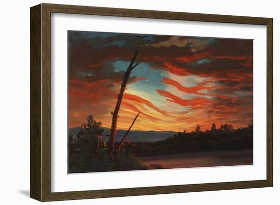 Patriotic and Symbolic Painting after the Attack on Fort Sumter-Stocktrek Images-Framed Art Print