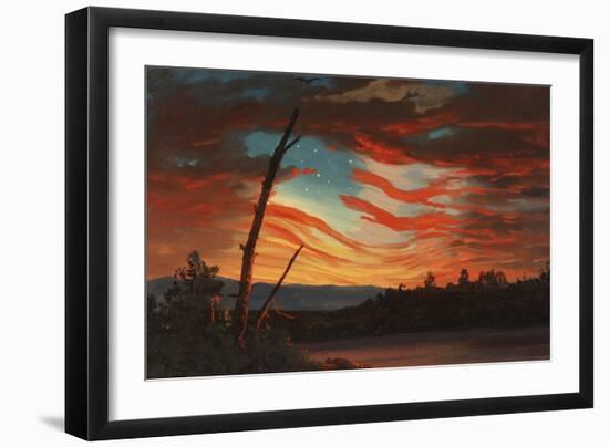 Patriotic and Symbolic Painting after the Attack on Fort Sumter-Stocktrek Images-Framed Art Print