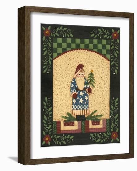 Patriotic Antique Santa-Debbie McMaster-Framed Giclee Print