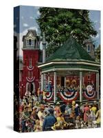 "Patriotic Band Concert", July 7, 1951-Stevan Dohanos-Stretched Canvas