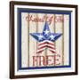 Patriotic Barn Star I-Paul Brent-Framed Art Print