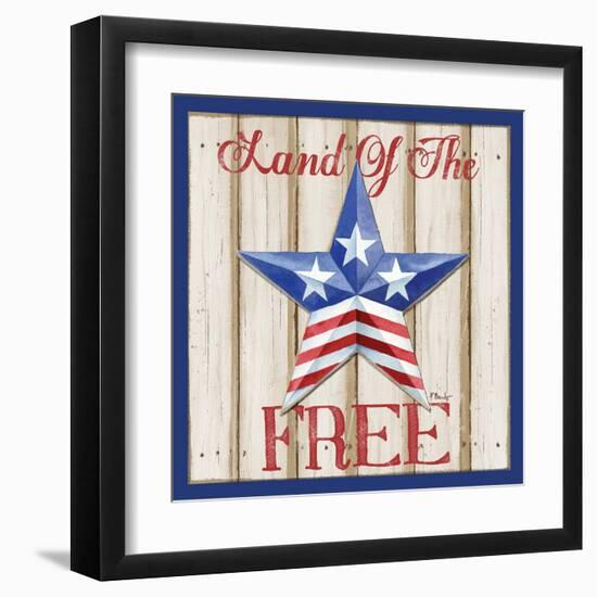 Patriotic Barn Star I-Paul Brent-Framed Art Print