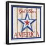 Patriotic Barn Star II-Paul Brent-Framed Art Print