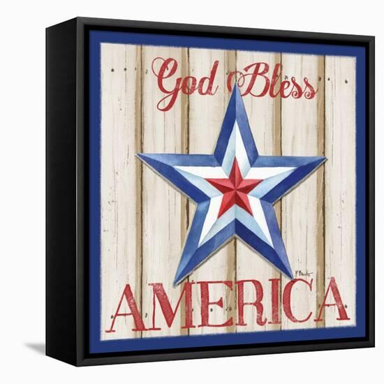 Patriotic Barn Star II-Paul Brent-Framed Stretched Canvas