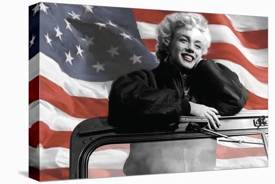 Patriotic Blonde-Robert Everson-Stretched Canvas