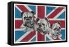 Patriotic British Bulldogs: We're Ready!-null-Framed Stretched Canvas