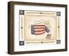Patriotic Bunny Angel with Flag-Debbie McMaster-Framed Premium Giclee Print