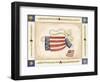 Patriotic Bunny Angel with Flag-Debbie McMaster-Framed Premium Giclee Print