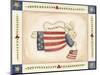 Patriotic Bunny Angel with Flag-Debbie McMaster-Mounted Premium Giclee Print