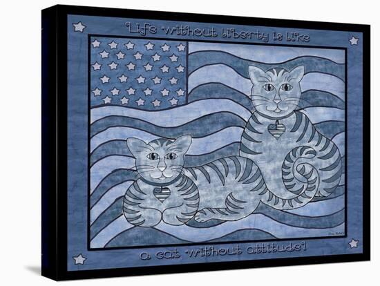 Patriotic Cats-Tina Nichols-Stretched Canvas