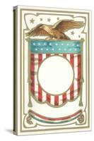 Patriotic Eagle and Banner Motif-null-Stretched Canvas