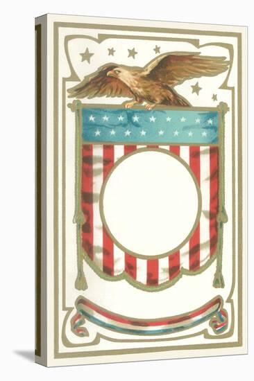 Patriotic Eagle and Banner Motif-null-Stretched Canvas