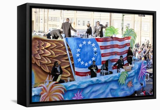 Patriotic Float With Stars & Stripes-Carol Highsmith-Framed Stretched Canvas