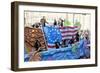 Patriotic Float With Stars & Stripes-Carol Highsmith-Framed Art Print