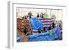 Patriotic Float With Stars & Stripes-Carol Highsmith-Framed Art Print