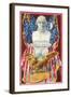 Patriotic Greetings, Bust of Washington-null-Framed Art Print