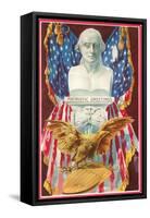 Patriotic Greetings, Bust of Washington-null-Framed Stretched Canvas