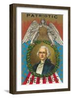 Patriotic Greetings, Washington-null-Framed Art Print