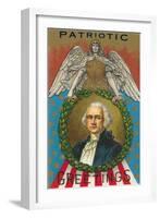 Patriotic Greetings, Washington-null-Framed Art Print