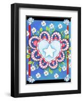 Patriotic Heart-Valarie Wade-Framed Premium Giclee Print