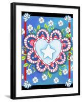 Patriotic Heart-Valarie Wade-Framed Giclee Print