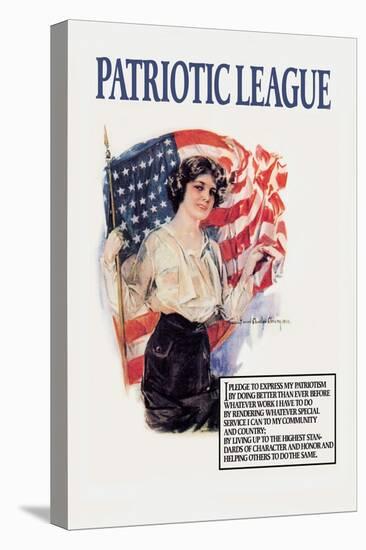 Patriotic League-Howard Chandler Christy-Stretched Canvas