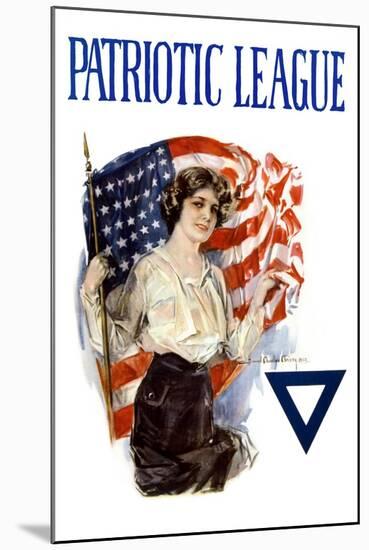 Patriotic League-Howard Chandler Christy-Mounted Art Print